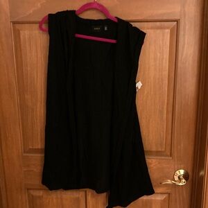 Chico's Classic Black Open Vest